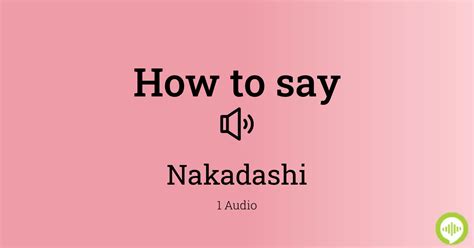 Nakadashi Meaning Unveiled: 7 Fascinating Facts You Need to .